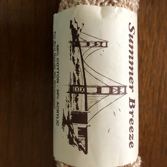 6 Summer Breeze Yarn 66% cotton 34% Acrylic 2 oz Color Camel - Picture 2 of 3